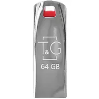 Флеш память T&G Stylish 115 Metal 64Gb Chrome