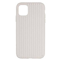 Чехол Silicone Knitted для iPhone 11 Цвет 5, Antique white