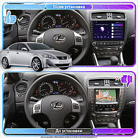 Go Штатна магнітола для Lexus IS II 2005-2008 екран 10" 2/32 Gb CarPlay 4G Wi-Fi GPS Prime Android