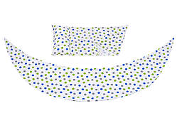 Наволочка для подушки Nuvita Dreamwizard з міні-подушкою, білий з крапками (NV7101DOTS)