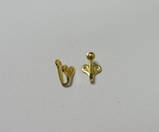 Гачок декоративний-9,золото, 1,6х1,2см, фото 2