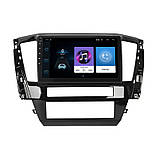 Al Штатна магнітола для Mitsubishi Pajero Sport III Рестайлінг 2019-н.в. екран 10" 1/16Gb Wi-Fi GPS Base Android, фото 2