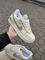 Nike Air Force 1 Shadow Beige Brown кроссовки и кеды высокое качество Размер 36