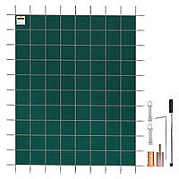 Прямоугольная защитная сетка для бассейна 20X40 FT Зеленый Зимний Открытый