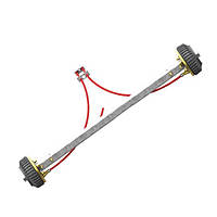 Вісь ресорна з гальмом 1500 кг А=1200 мм у зборі.