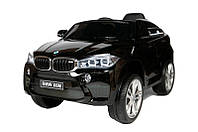 Електромобіль дитячий Kidsauto BMW X6 M чорний JJ2199 2*6V7AH 2X35W з радіокеруванням 2,4G, з функцією MP3, від style & step