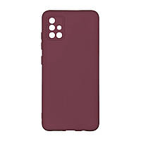 Чехол Silicone Cover Full Camera (A) для Samsung Galaxy A51 Цвет 42.Maroon