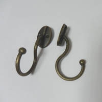 Гачок декоративний-21, бронза, 7,5х2,3см