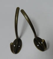 Гачок декоративний-22, бронза, 9,5х2,5см