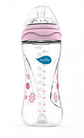 Пляшка для годування Nuvita Mimic 330мл, 4міс+, антиколікова, рожевий (NV6050Pink)