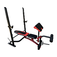 Скамья для жима York Fitness Delta Pro 2000 с стойкой для штанги и партой Скотта h