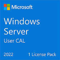 ПЗ для сервера Microsoft Windows Server 2022 CAL 1 User англ, ОЕМ без носія (R18-06448)
