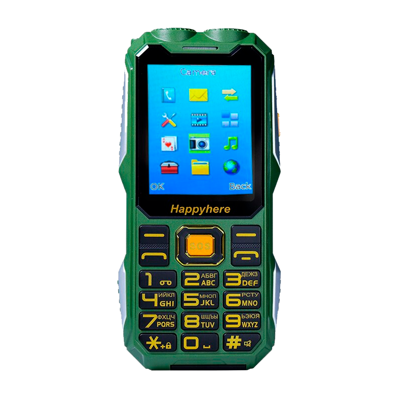 Мобільний телефон смартфон Tkexun Q8 (Happyhere F99) green Limited Edition - екран 2,4'', 2 SIM, 2400 мАг, фото 1