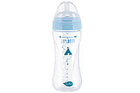 Пляшка для годування Nuvita Mimic Collection 330мл, 4міс+, антиколікова, блакитний (NV6051AZZURO)