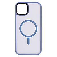 2E Чохол Basic для Apple iPhone 15 Plus, Soft Touch MagSafe Cover, Light Blue (2E-IPH-15PRM-OCLS-BL)