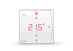 Терморегулятор Danfoss Icon2 Featured RT, IR датчик, +5...35 °C, програмований, бездротовий, 3В (088U2122)