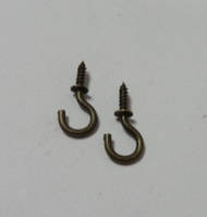 Гачок декоративний-6, бронза,2,2х1см