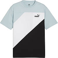 Футболка Puma POWER COLORBLOCK TEE бирюзово-бело-черная 67892922