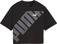 Футболка женская Puma POWER CROPPED TEE черная 67789601