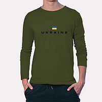 Лонгслів чоловічий JHK "Ukraine прапор України" XXL Хакі