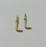 Гачок декоративний №7 золотистого кольору, 1,7х0,7см