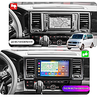 Go Штатна магнітола для Volkswagen Transporter T6 2015-2019 екран 9" 4/64 Gb CarPlay 4G Wi-Fi GPS Prime