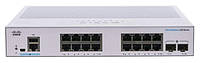 Комутатор Cisco CBS250 16xGE, 2x1G SFP, Smart (CBS250-16T-2G-EU)
