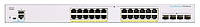 Комутатор Cisco CBS250 24xGE, PoE, 4x10G SFP+, Smart (CBS250-24P-4X-EU)