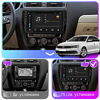 Lb Штатная магнитола для Volkswagen Jetta VI Рестайлинг 2014-2018 экран 10" 2/32Gb Wi-Fi GPS Base Android