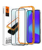 Spigen Захисне скло для Apple Iphone 14 Pro Glas tR Align Master FC (2 Pack), Black (AGL05216)
