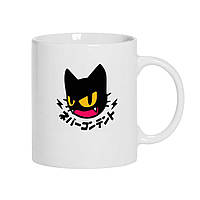 Чашка MD "Чорний кіт покемон" 330 мл Білий