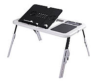 Складной столик для ноутбука с охлаждением LD-09 E-TABLE! Улучшенный