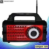 Аккумуляторный радиоприемник с фонарем Everton RT-824, с USB / Портативное FM радио! Улучшенный