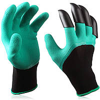 Гумові рукавички з кігтями для саду та городу Garden Genie Gloves Гарден Джені Гловес, садові рукавички! Корисний