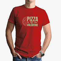 Футболка чоловіча JHK "Pizza in my Valentine" 3XL Червоний