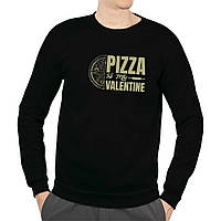 Світшот чоловічий Ray "Pizza in my Valentine" XL Чорний