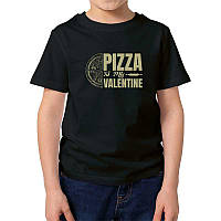 Футболка дитяча JHK "Pizza in my Valentine" 12-14 р. Чорний