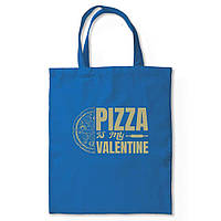 Сумка MD "Pizza in my Valentine" 37х41 Синій