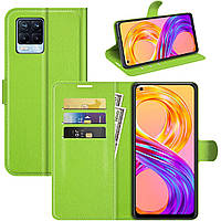 Чехол-книжка Litchie Wallet Realme 8 8 Pro Light Green GM, код: 8112394