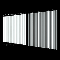 Гіпсові 3D LED панелі 500х500х20мм Рейка