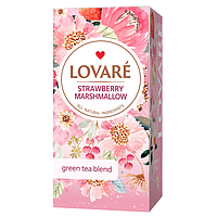 Чай зеленый Lovare Strawberry marshmallow 24 шт