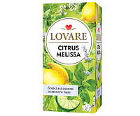 Купаж зеленого и травяного чая Lovare Citrus Melisa 24 шт