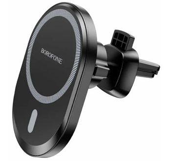 Кріплення для телефону Borofone BH201 Автотримач для телефону магнітний з бездротовою зарядкою