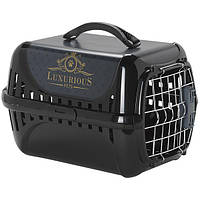 Moderna Trendy Runner Luxurious Pets переноска для кошек c металлической дверцей 50,1х32х34,5 см черная