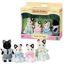 Набір Sylvanian Families  Tuxedo Cat Family 5181 Сім'я чорно-білих котів