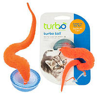 Coastal Turbo Tail Pop Up Костал Турбо Тейл Хвост интерактивная игрушка для котов, прыгающая, оранжевый Хвост