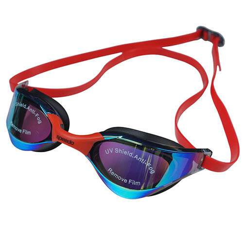 Окуляри для басейну зі змінним переніссям чорно-червоні Speedo mod.1026