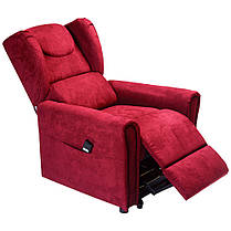 Крісло підйомне з двома моторами, BERGERE (червоного кольору), фото 3