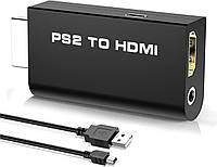 Перехідник відео PlayStation2 AV-HDMI M/F (HDMIекран) Lucom (62.09.8032p) +3.5mm адаптер