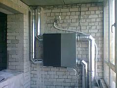 Монтаж приточно-вытяжной системы вентиляции с рекуперацией тепла в квартире 1